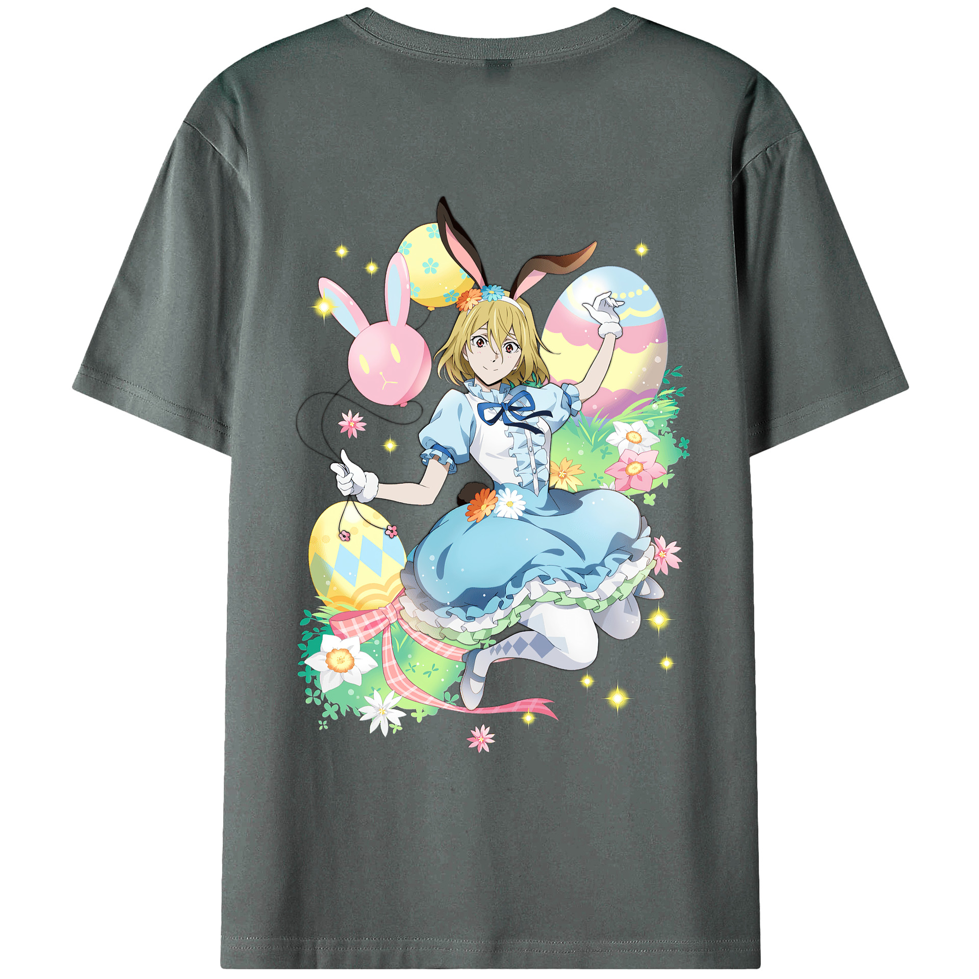 （画像用） 文豪ストレイドッグス Bungo Stray Dogs 綿100％ メンズ半袖Tシャツ（バックプリント） 通気性